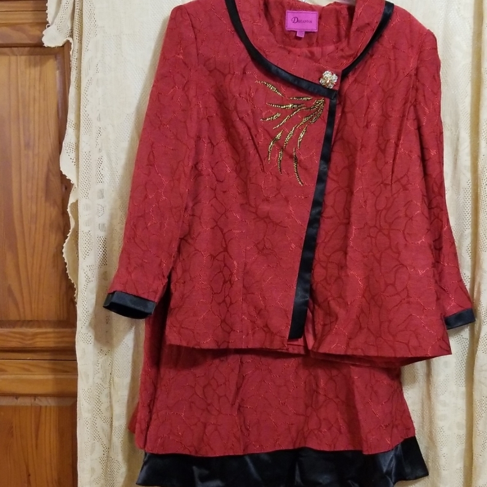 Davianna Valentine's 2 pc skirt set 20w